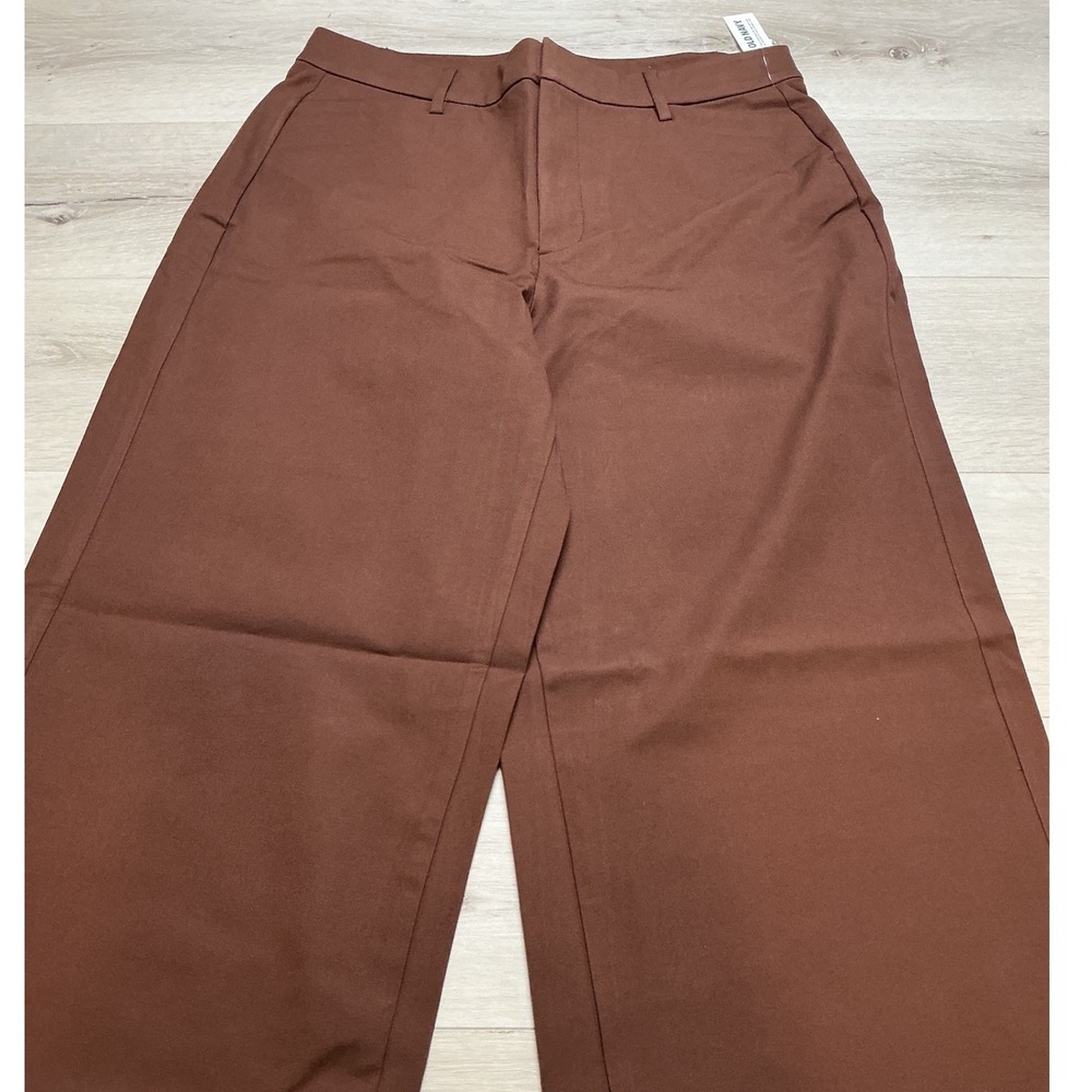 Old Navy Pixie Super Wide Leg Pants Women 14 Tall Brown New With Tags - Picture 7 of 8